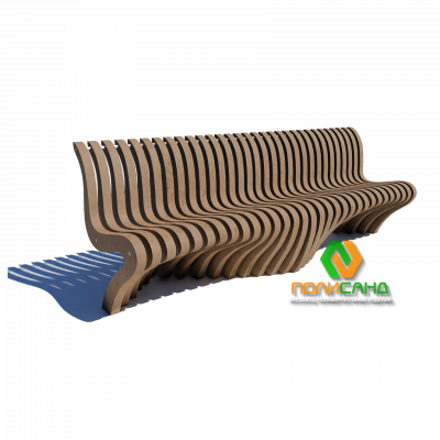 Параметрическая экоскамья Wave