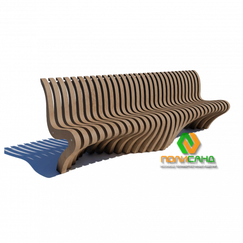 Параметрическая экоскамья Wave