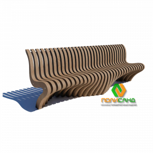 Параметрическая экоскамья Wave